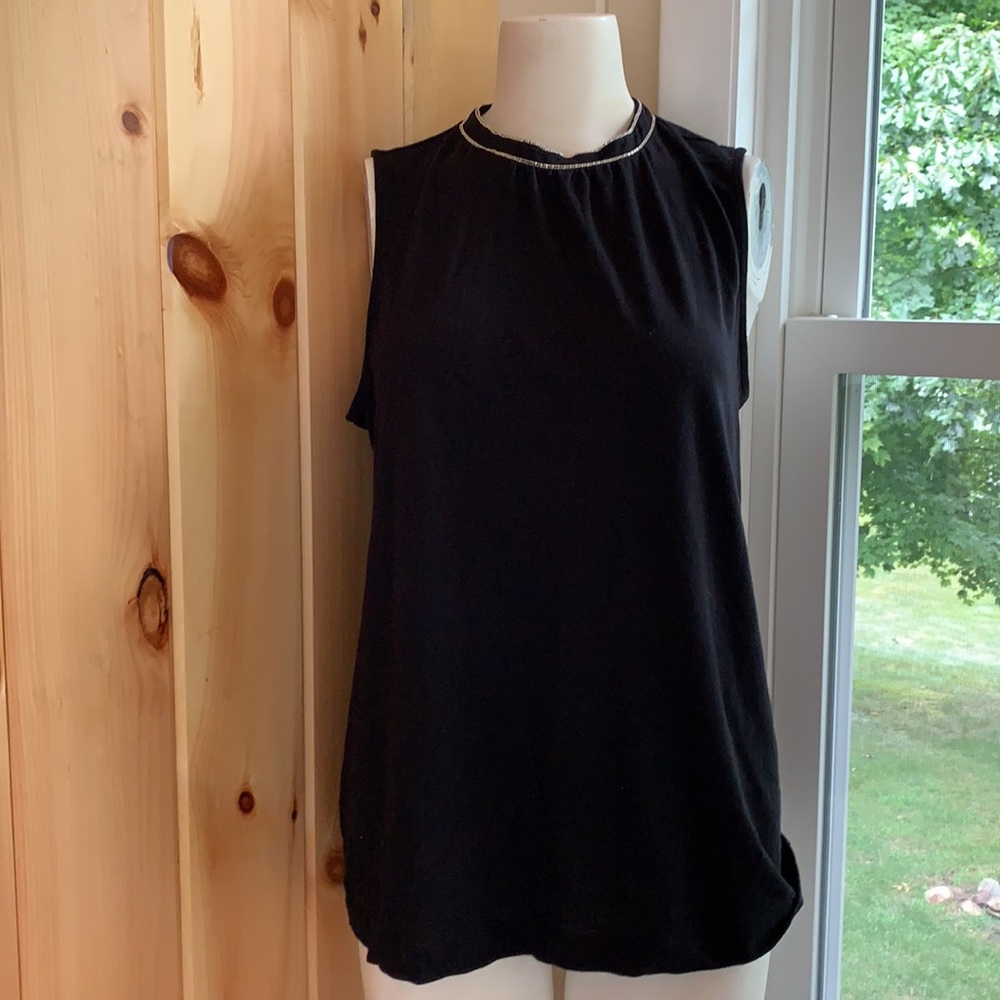 Banana Republic sleeveless jewel top
